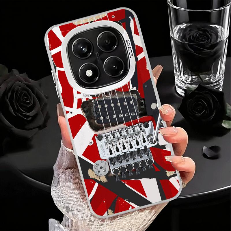 Eddie Van Halen Graphic Guitar Shockproof Phone Case for Xiaomi Redmi Note 15 14 13 12 Pro Plus 11 11S 11T 5G Cover Anti Fall Fu