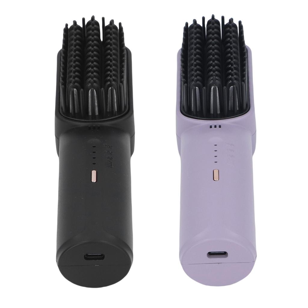 2500mAh Hair Straightener Brush Fast Heating Portable Hair Straightening Comb for Women