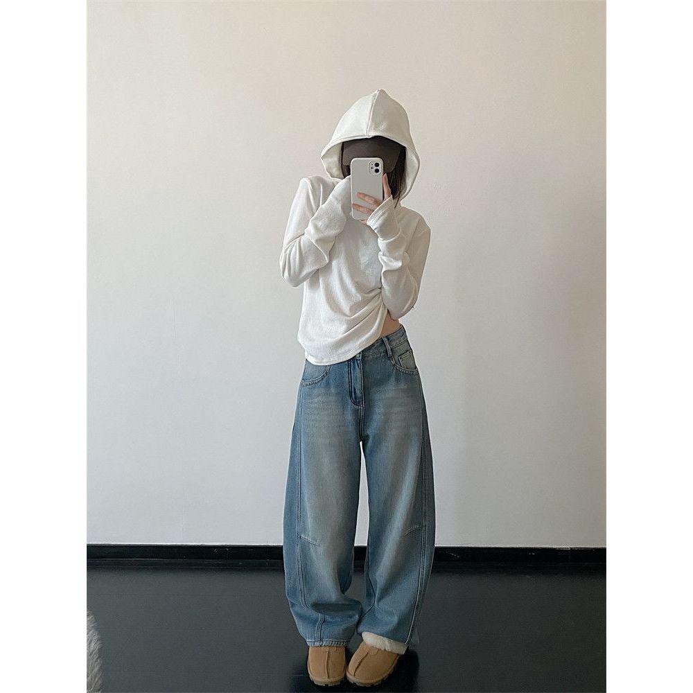 Women's Fleece Hooded Sweatshirt for Autumn/Winter - Slim Fit Long Sleeve Outerwear, Ideal for Outdoor Sports and Casual Wear