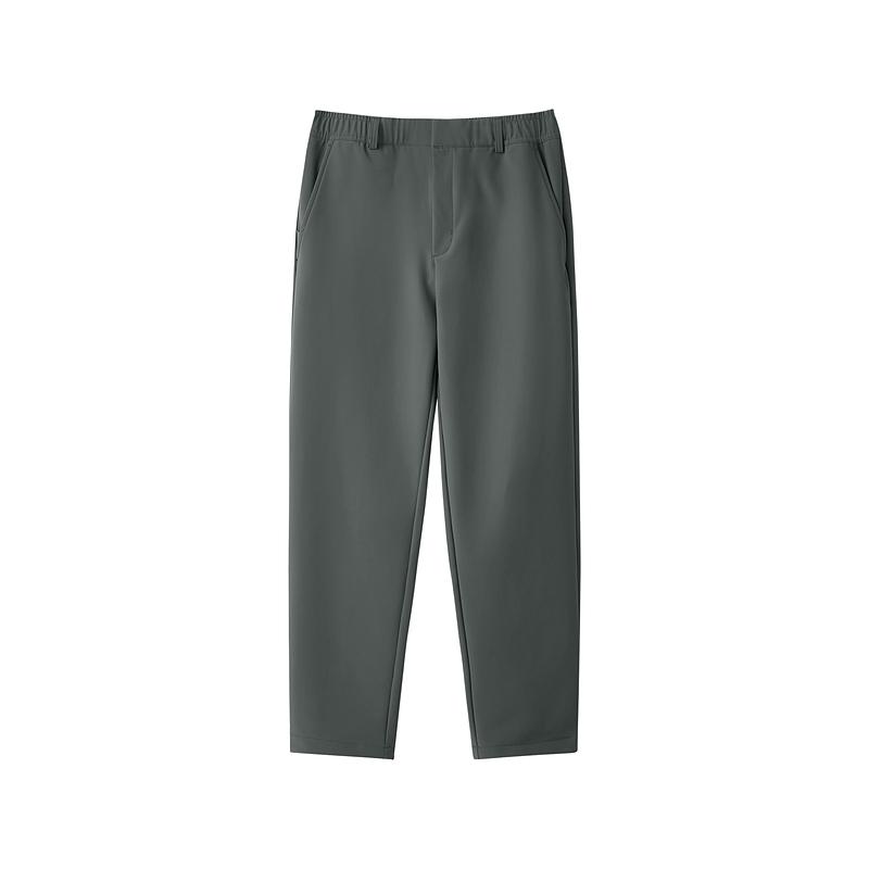 Skechers Sport Lifestyle Series Solid Color Elastic Versatile Comfortable Casual Pants Men Bottoms Graphite-Gray L424M027-0091