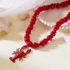 Nuova Collana con Ciondolo Aragosta Bohemien per Donna Stile Oceano Animale Aragosta Choker con Perline Fascino per Feste Estive in Spiaggia Gioielli Regali