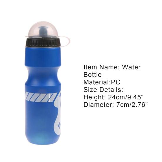 Outdoor Cycling Hiking Camping 750ml PC Plastic Water Bottle Sports Kettle with Dust Cover
