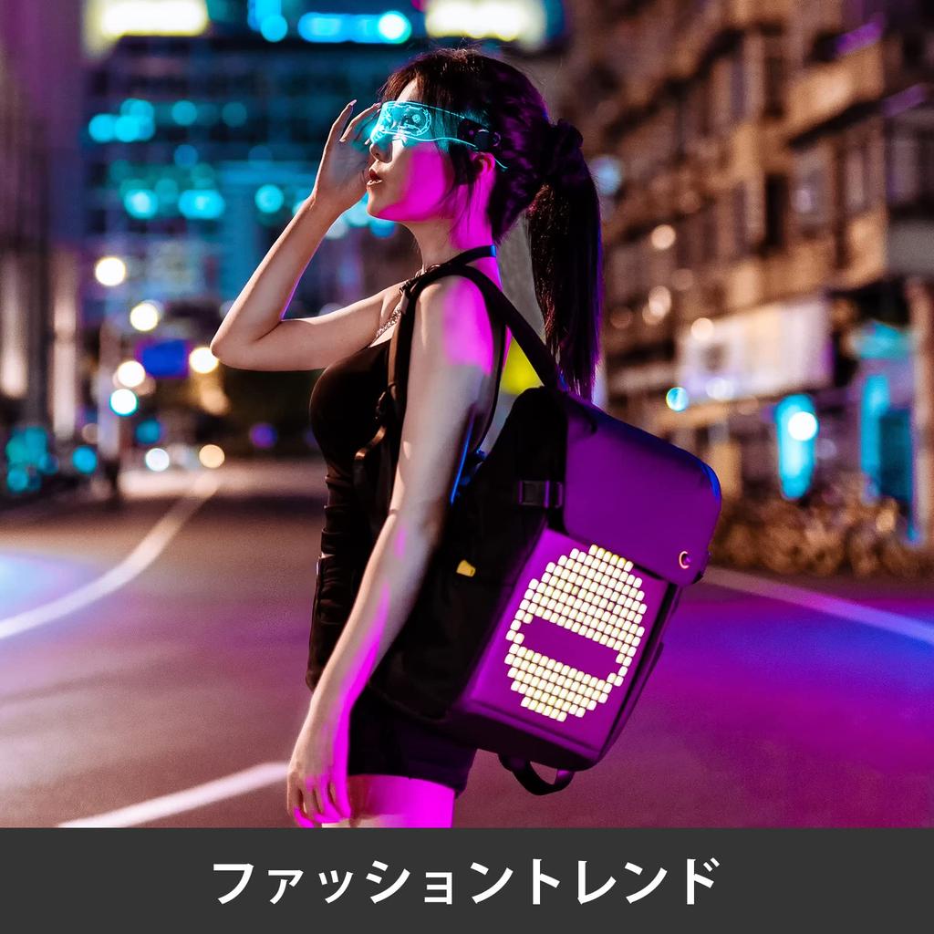 Divoom Pixoo M Backpack Pixel Art Backpack Rucksack Popular Large Capacity Waterproof PC Unisex Outdoor Commuting Men's Women's