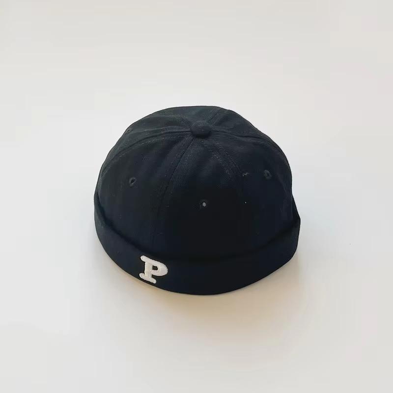 New Letters Printed Baby Brimless Hat Solid Color Boys Girls Hip Hop Caps Harajuku Cool Adjustable Kids Beanie Hats