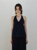 Moia Breeze Halter Blouse (Navy)