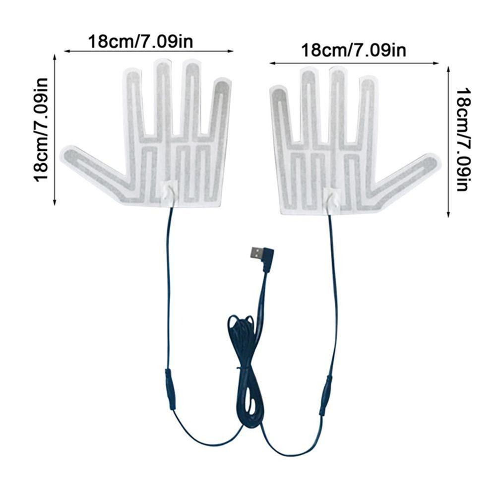 Gloves Skiing Gloves Heating Pad USB Heated Gloves Pad Glove Heating Sheet Electric Heating Film