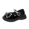 Zapatos negros de cuero para niña, zapatos blancos de cuero estilo británico, zapatos de actuación princesa Mary Jane, nuevos zapatos súper suaves para bebé de primavera y otoño
