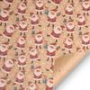 Santa Claus Kraft Paper Xmas Tree Christmas Decoration Gift Wrapping Paper Scrapbook Party Supplies