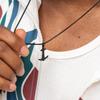 PIG & HEN Anchor Necklace - Black X Black