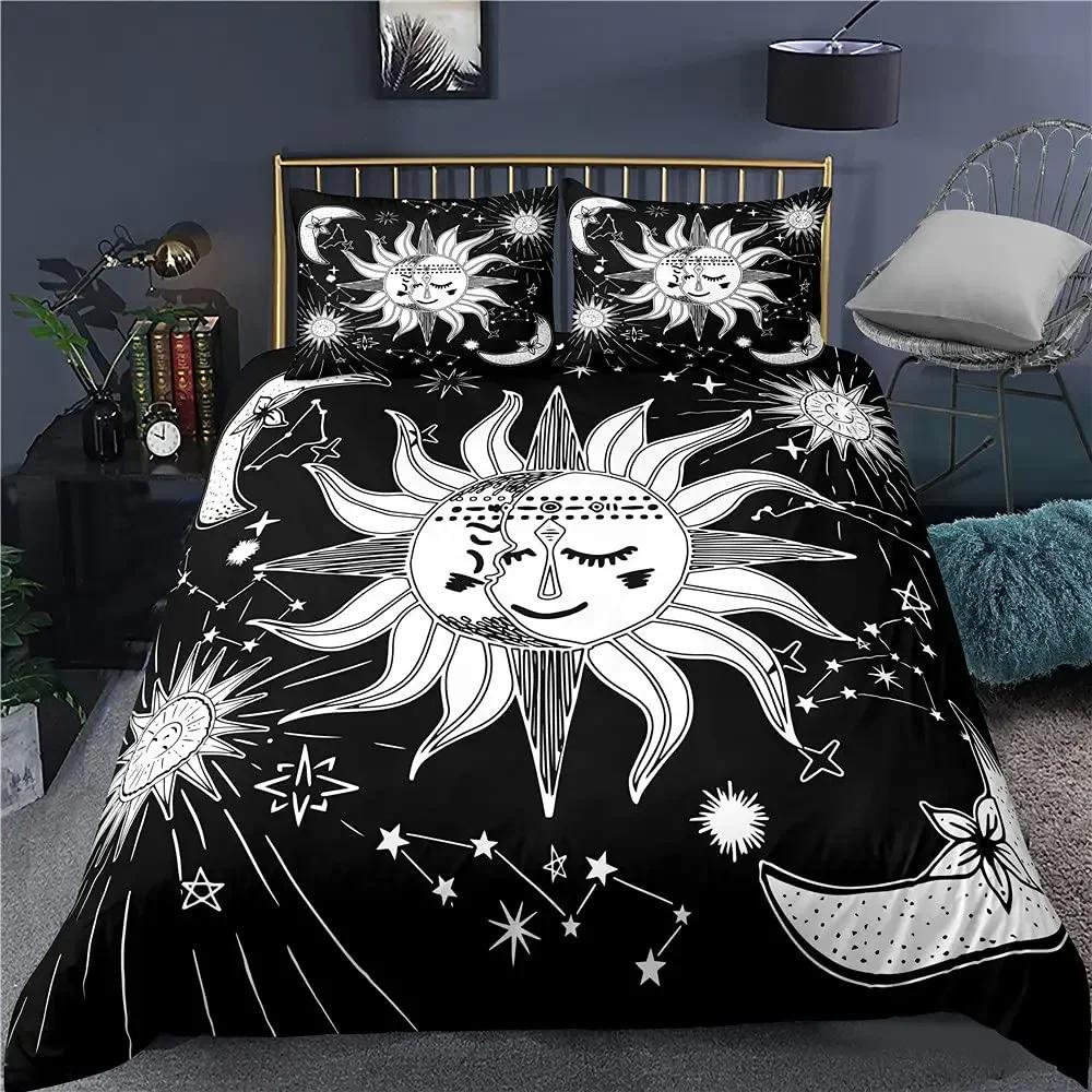 Luxury New 3D Print Hamsa Hand Bedding Set Boho Mandala Duvet Cover Set Black Gold Bohemia Fatima Hand Bed Linen Lucky Hand