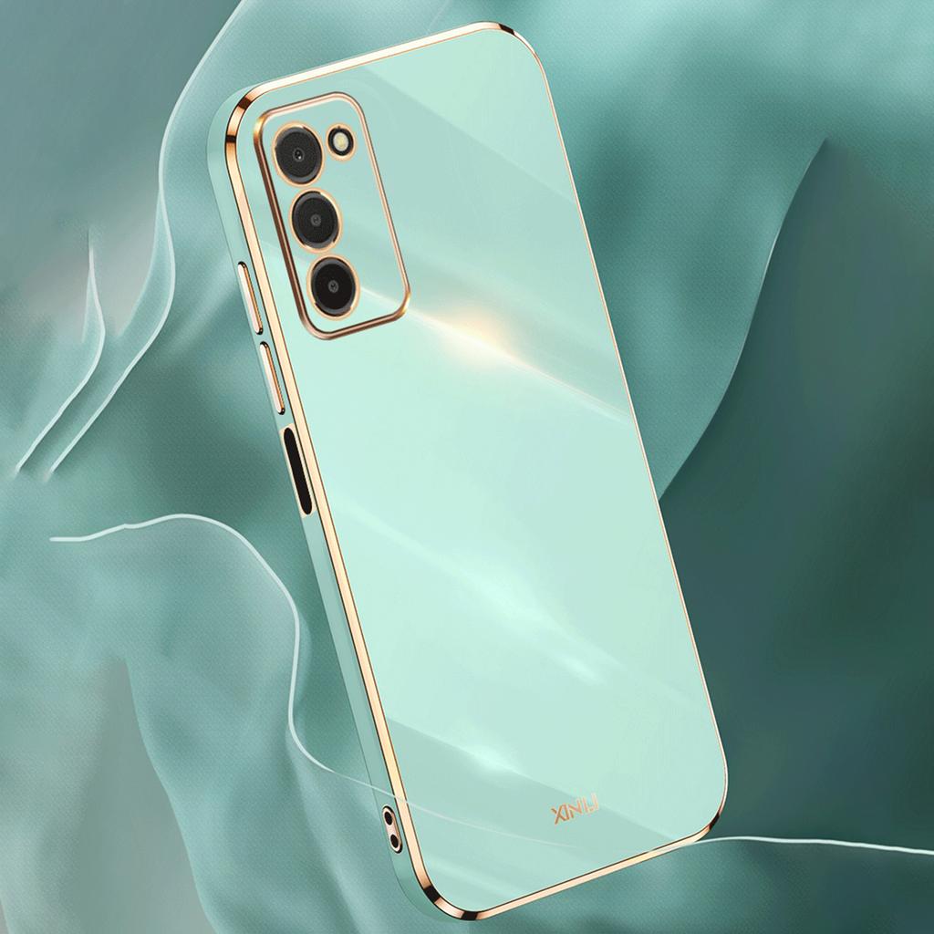 XINLI TPU Phone Cover for Samsung Galaxy A03s (164.2 X 75.9 X 9.1mm),Electroplating Anti-shock Mobile Phone Case