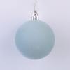 Set of 12 Velvet Touch Christmas Ornaments Lightweight 6CM Flocked Christmas Balls for Office and Home Ambiances