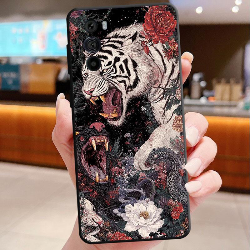 

Phone Case For Motorola Edge 50 40 Pro 60 50 40 30 Ultra Neo Fusion Moto G Play G Stylus G Power G Tiger Art Moto Edge 50 Fusion