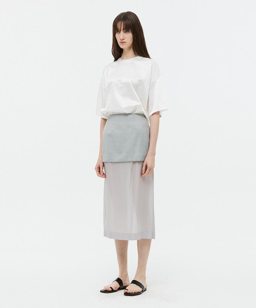 VEDERMI Double-Layer Long Skirt