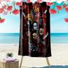 Horror-Ikonen vereinen sich Strandtuch Strand Outdoor-Camping schwimmen Outdoor-Pooltuch Saugfähiges Badetuch Modischer Stranddruck Outdoor-Picknick-Strandmatte