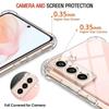 1.5MM Thick Air-Bag Silicone Clear Case For Samsung Galaxy S21 S21FE S22 S23 Plus Note 20 Ultra S20 S21 FE 5G Back Cover Fundas