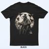 Mittelalterlicher Pestdoktor Dunkles Gothic Raben Design Schwarzes T-Shirt