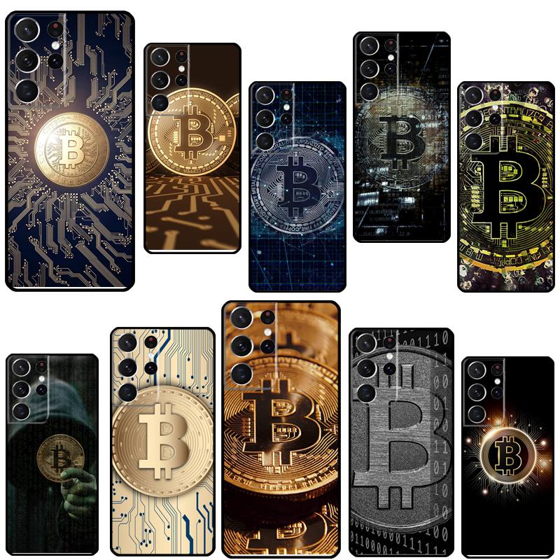 

Чехол с биткойном BTC для Samsung Galaxy S22 S21 Note 20 Ultra Note 10 S8 S9 S10 Plus S20 FE, чехол для телефона Galaxy S10 5G