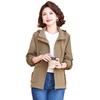 Mother's Spring/Autumn 2026 Jacket for Women: Stylish, Loose-Fit, Hooded Top for Middle-aged and Elderly