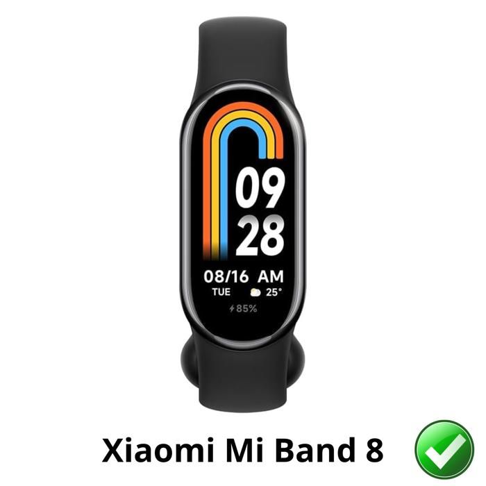 Screen Protector for Xiaomi Mi Band 8 [6 Pack] Ultra Thin Resistant Protective Plastic Film Phonillico