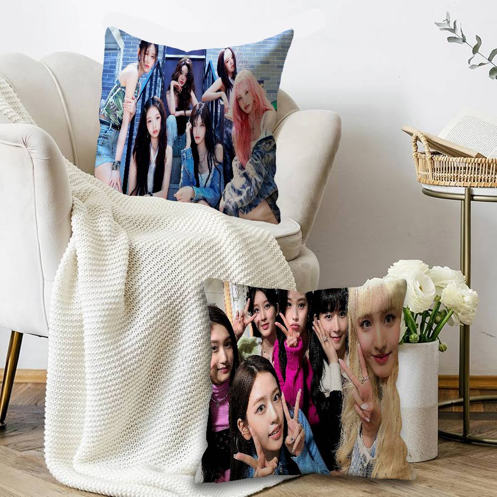 Popular Kpop group I-IveS girls Cushion Cover Decorative Pillow Sofa Home Decor case pillow cases