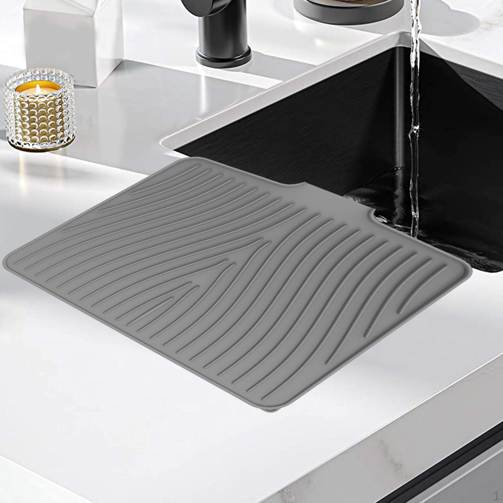 

Коврик для кухонной раковины, сушилка для посуды, дренаж, термостойкий, легко моется, протектор для