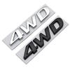 3D Metal 4WD Logo Car Rear Trunk Fender Emblem Badge Sticker for IX25 IX35 Tucson Santafe