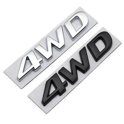 3D Metal 4WD Logo Car Rear Trunk Fender Emblem Badge Sticker for IX25 IX35 Tucson Santafe