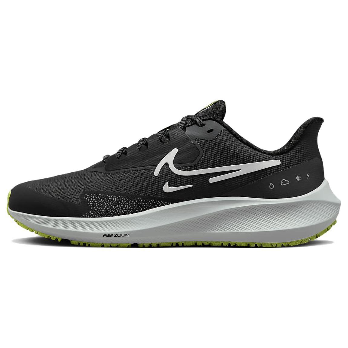 

новые Nike Air Zoom Pegasus 39 Shield Черный Темно-дымчато-серый Вольт 44