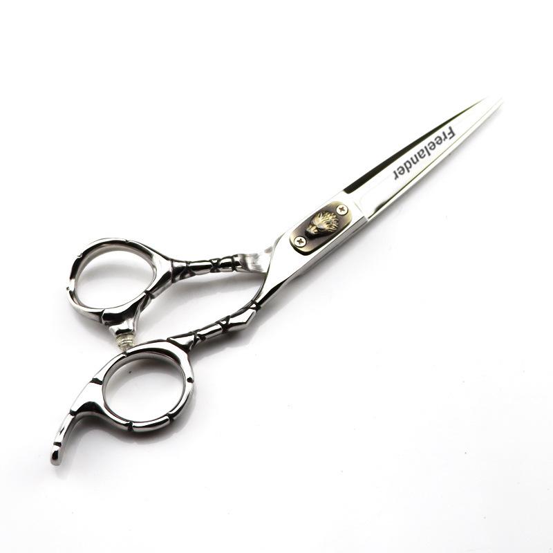 6.0" God Walker Crocodile Handle Wolf Head Hairdressing Scissors: Straight, Thinning, Bang Shears.
