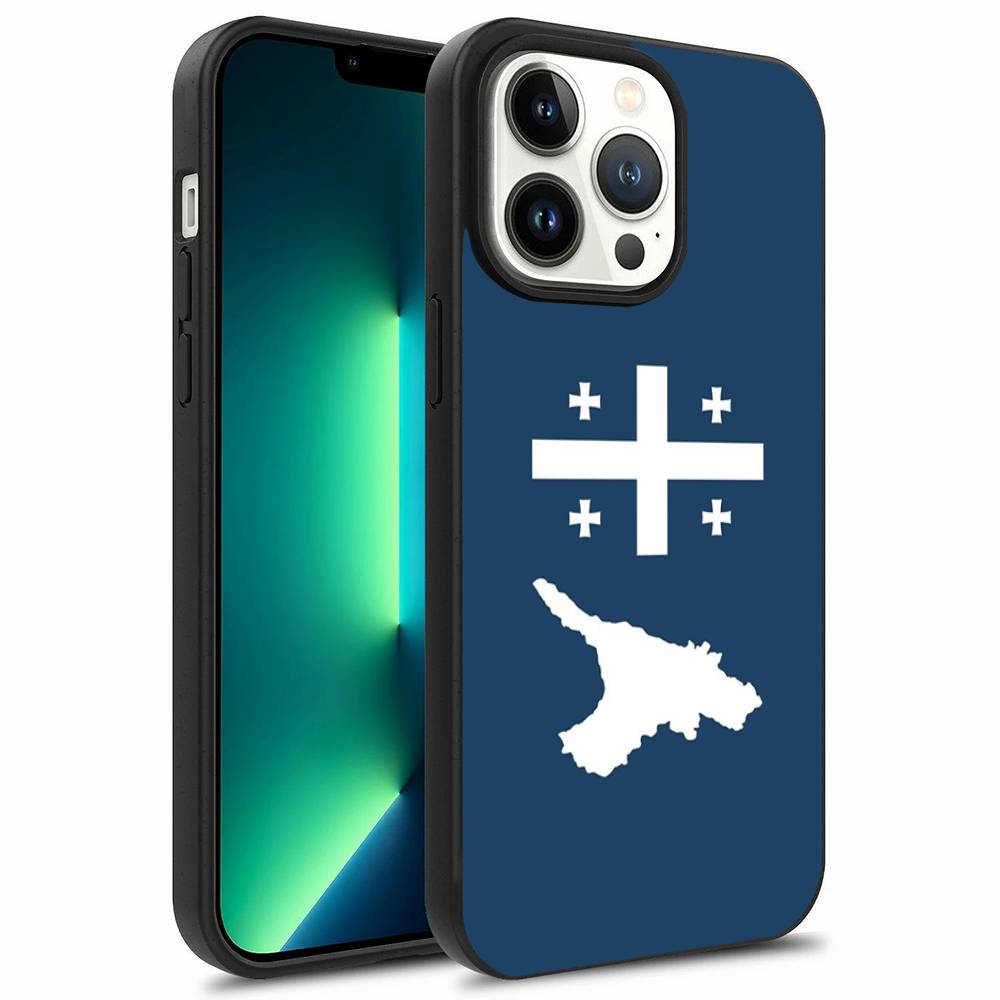 Georgia Flag Phone Case For iPhone 16,15,14,13,12,11,Pro,Max,Plus,Mini,Magsafe,Magnetic Wireless Charging Case