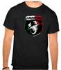 Abarth Fiat Logo de Voiture T-shirt Noir 100% Coton Hauts pour Homme -1379-