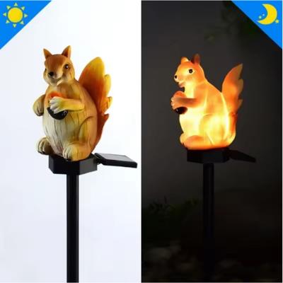 Solar Lamp Squirrel Animal Solar Powered Garden Lights Led Light Outdoor Garden Decoration Lamp Waterproof Solar Lights