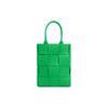 BV Fashionable Detachable Shoulder Strap Magnetic Buckle Woven Lambskin Mini Handbag Women Handbags Green 709341VMAY13722