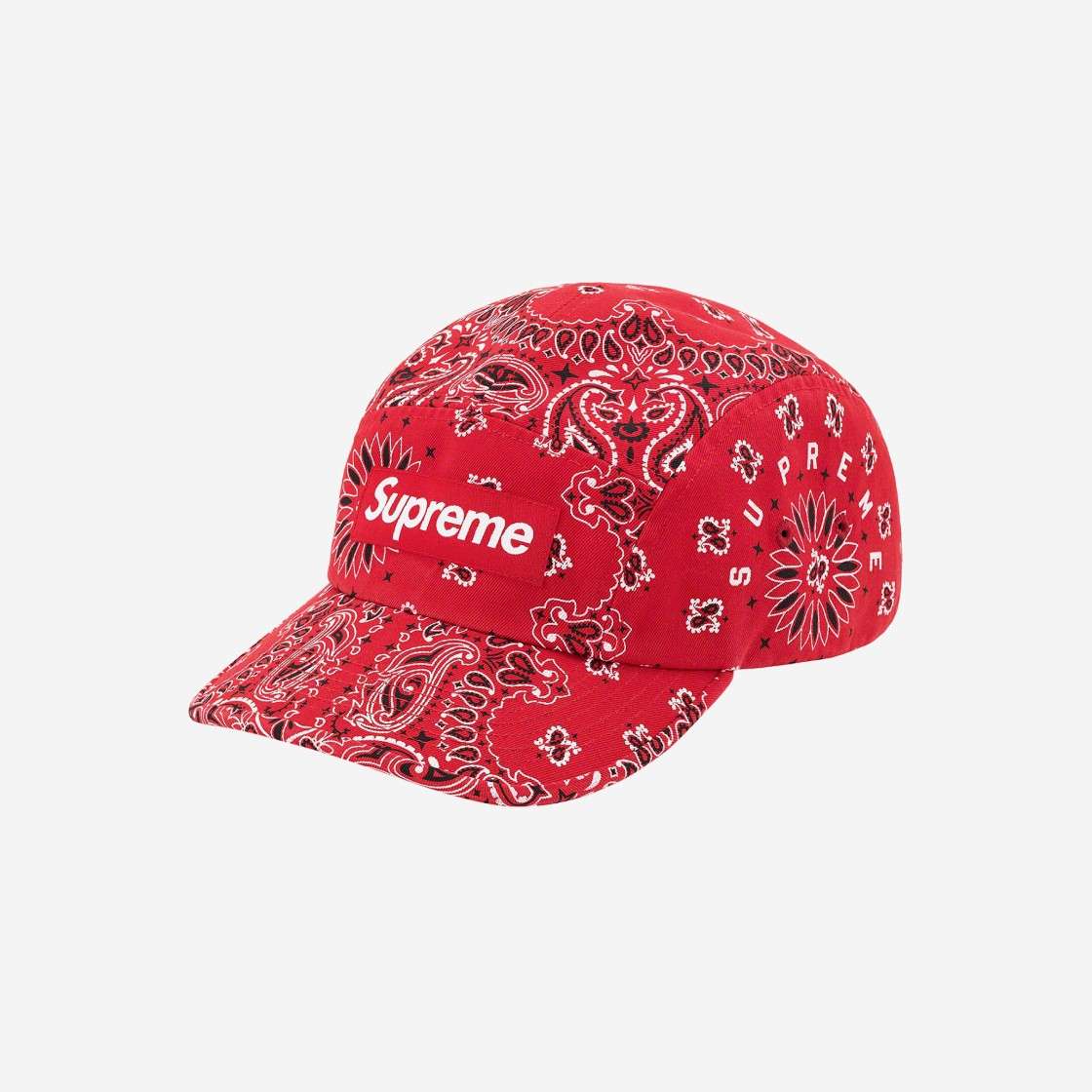 

Кепка Supreme Bandana Camp Красная 21SS -