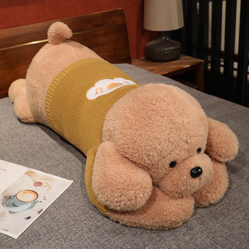 Wear Lying Sweater Dog Plush Toy Stuffed Animal Doll Decorations Kids Gifts