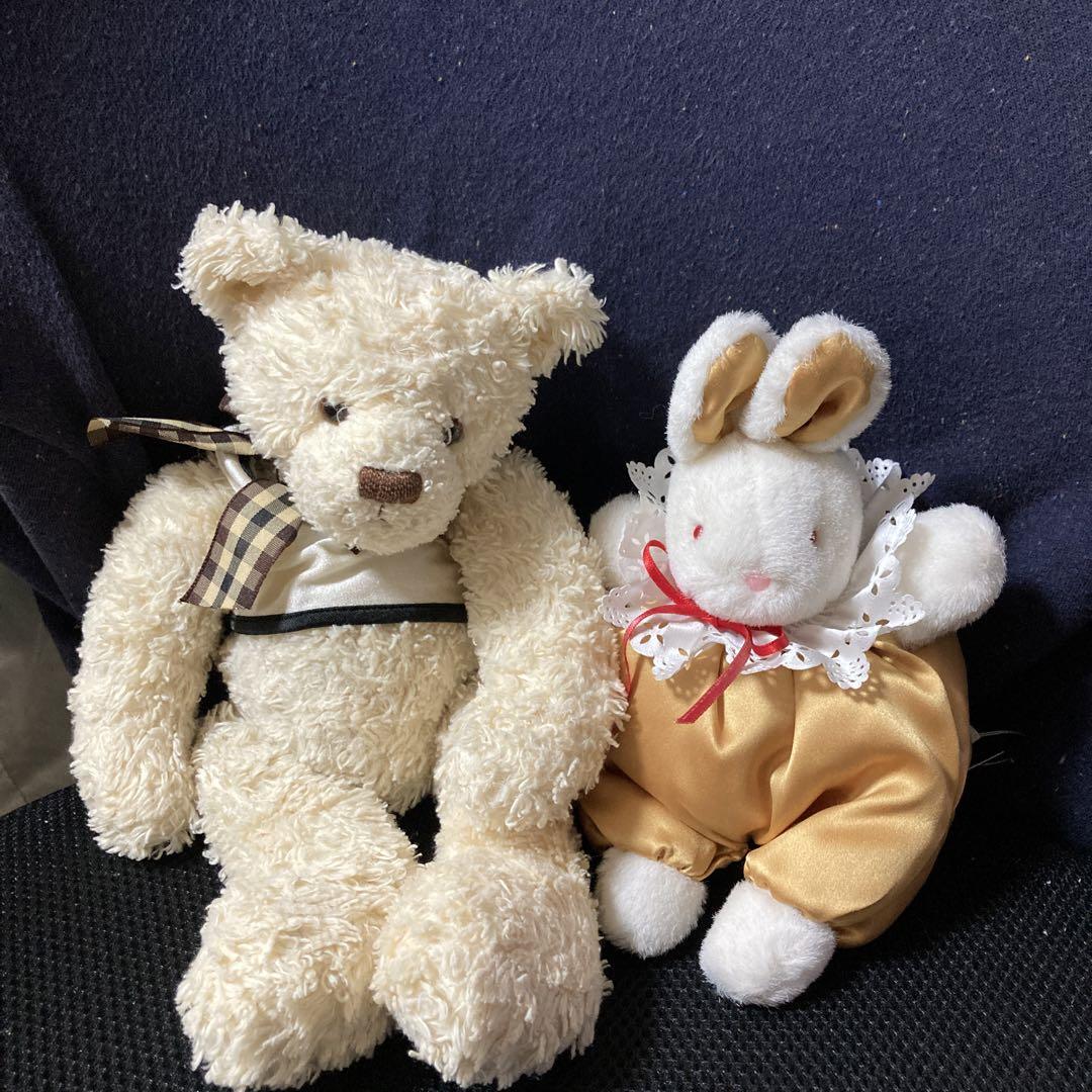 

[USED] Larry Gold Rabbit Teddy Bear