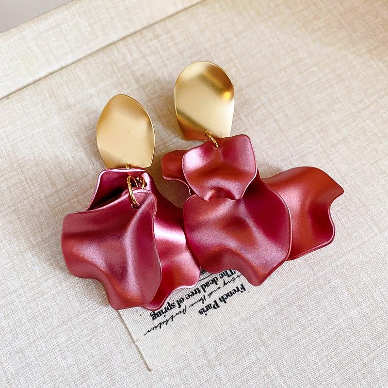 

Срібні сережки з діамантами та рожевими квітами - Ніжний солодкий дизайн у стилі Морі для жінок