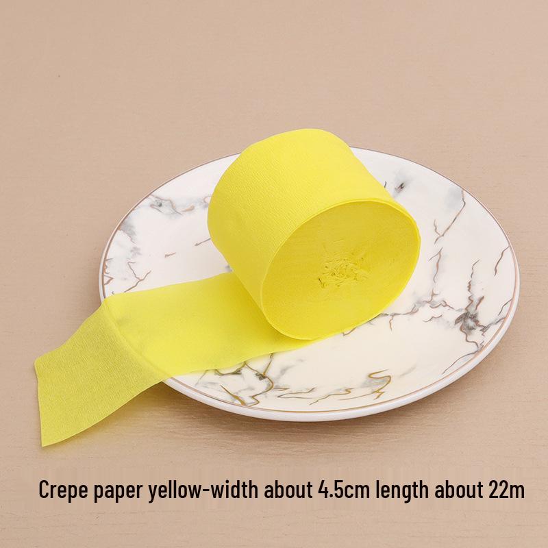 Multicolored Crepe Paper Tassel Wall Decoration, 4.5cm x 22m