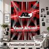 Wall Hanging Tapestry With Custom Name & Text, AZ Alkmaar Decorative Tapestry For Bedroom