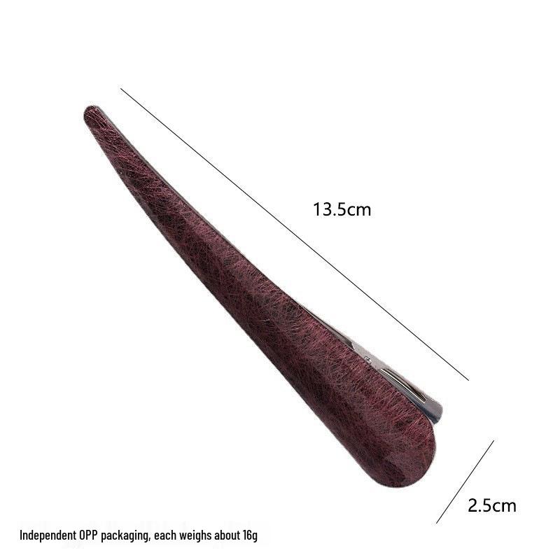 Damen Koreanischer Stil Große Acetat Haarspange - Gebürstetes Acryl für Pferdeschwanz & Hochsteckfrisur