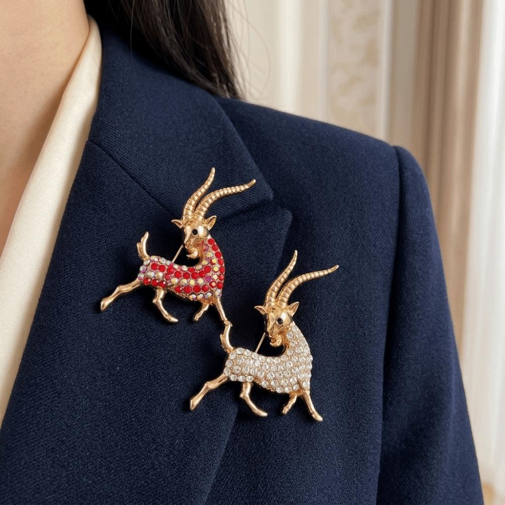 Alloy Animal Series Brooch Korean Style Sheep Lapel Pin Lapel Collar Scarf Decoration