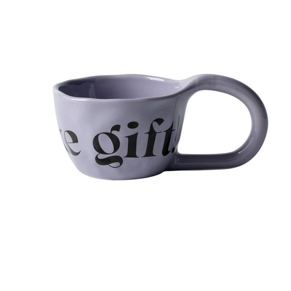 

Korean Style Ceramic Mug Porcelain Tableware Cups Gift Tea Cup Home Decoration фиолетовый