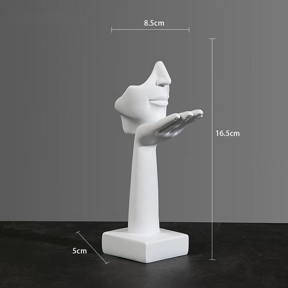 European Resin Abstract Mask Statues Miniature Collectible Figurines for Home Office Study Desktop Decoration Ornaments Gifts