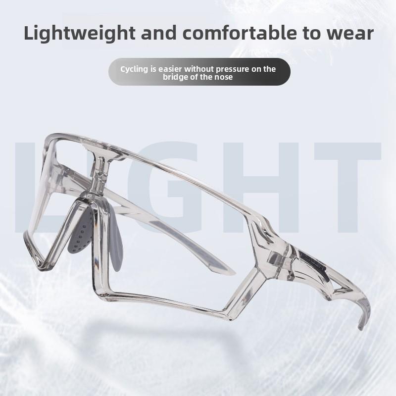 Anti-fog Full Frame TR Material Cycling Glasses Windproof Anti-UV Running Off-road Marathon Goggles Unisex Sports Glasses