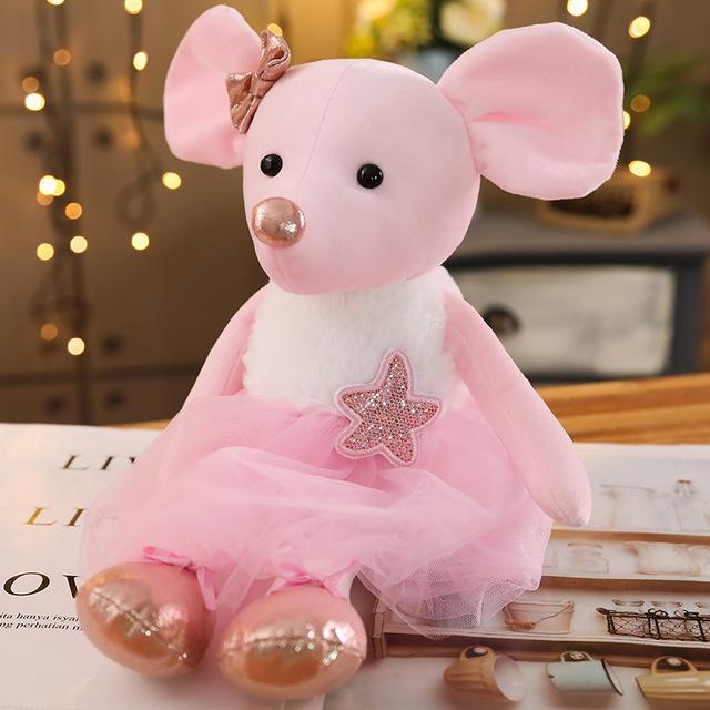 42 cm Peluche Carini di Topo Bambole Topo Animali Vestite Adorabilmente Peluche Morbido Regali di Compleanno per Bambini 1 Pezzo Regalo di Natale