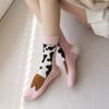 5 Paar Cartoon Hühnerfuß Socken Druck Zehe Kuh lustig Kurze Socken Kreativ Lustige Frosch Socken Damen