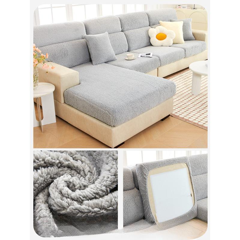 Sofa Cover Elastic All-inclusive New Winter Plush Thickened Sofa Cushion Cover Cover Universal Lazy Sofa Hats