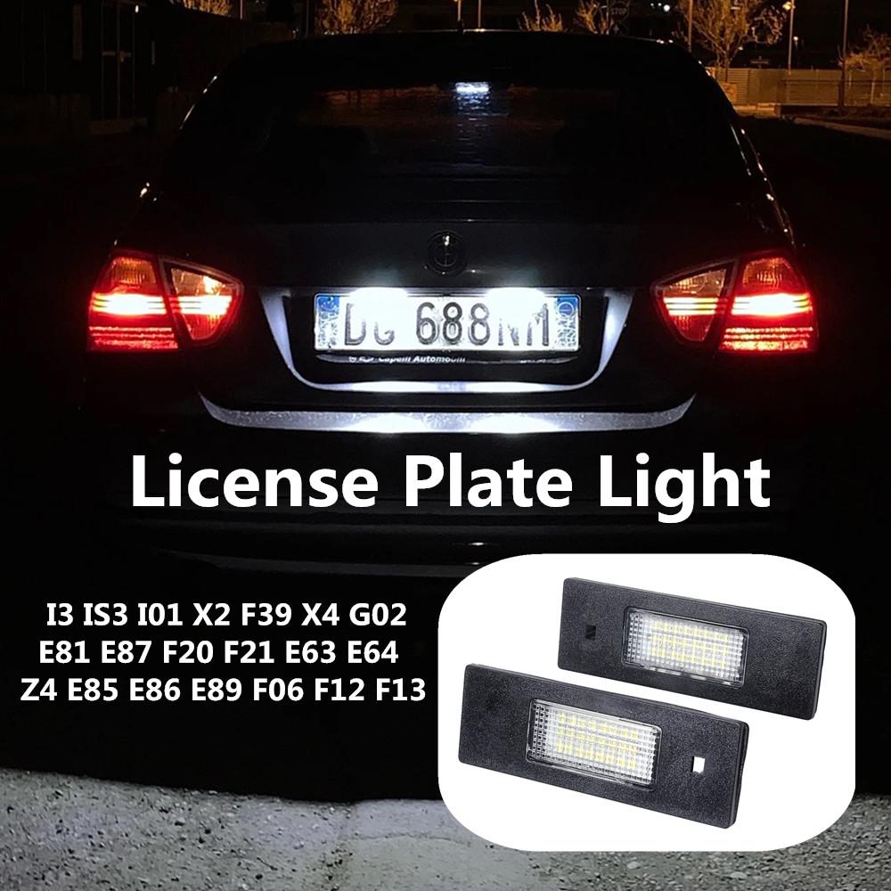 

2X NEW Error Free White LED Car License Plate Light Bulbs Accessories For BMW Z4 E85 E86 E89 F06 F12 F13 E81 E87 F20 F21 E63 E64