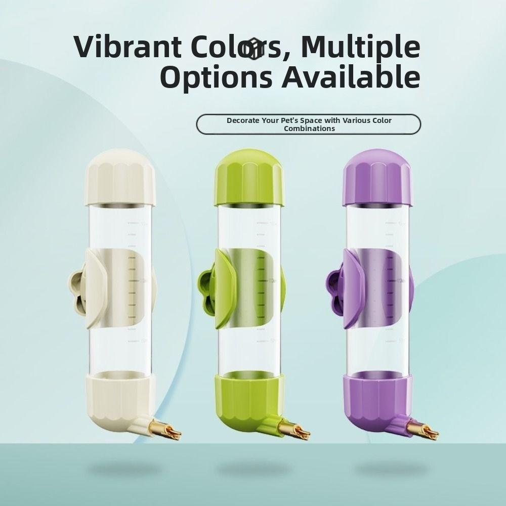 200ml Automatic Bird Water Feeder Detachable Leak Proof Parrot Drinking Fountain Top Fill Transparent Automatic Drinking Bottle